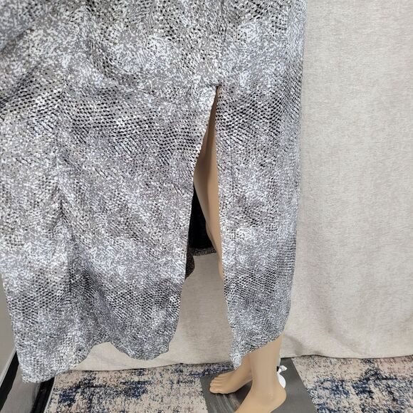 BB Dakota Anthropologie Jacket Duster Womens Gray Serpentine Snake Print NEW - Picture 5 of 12